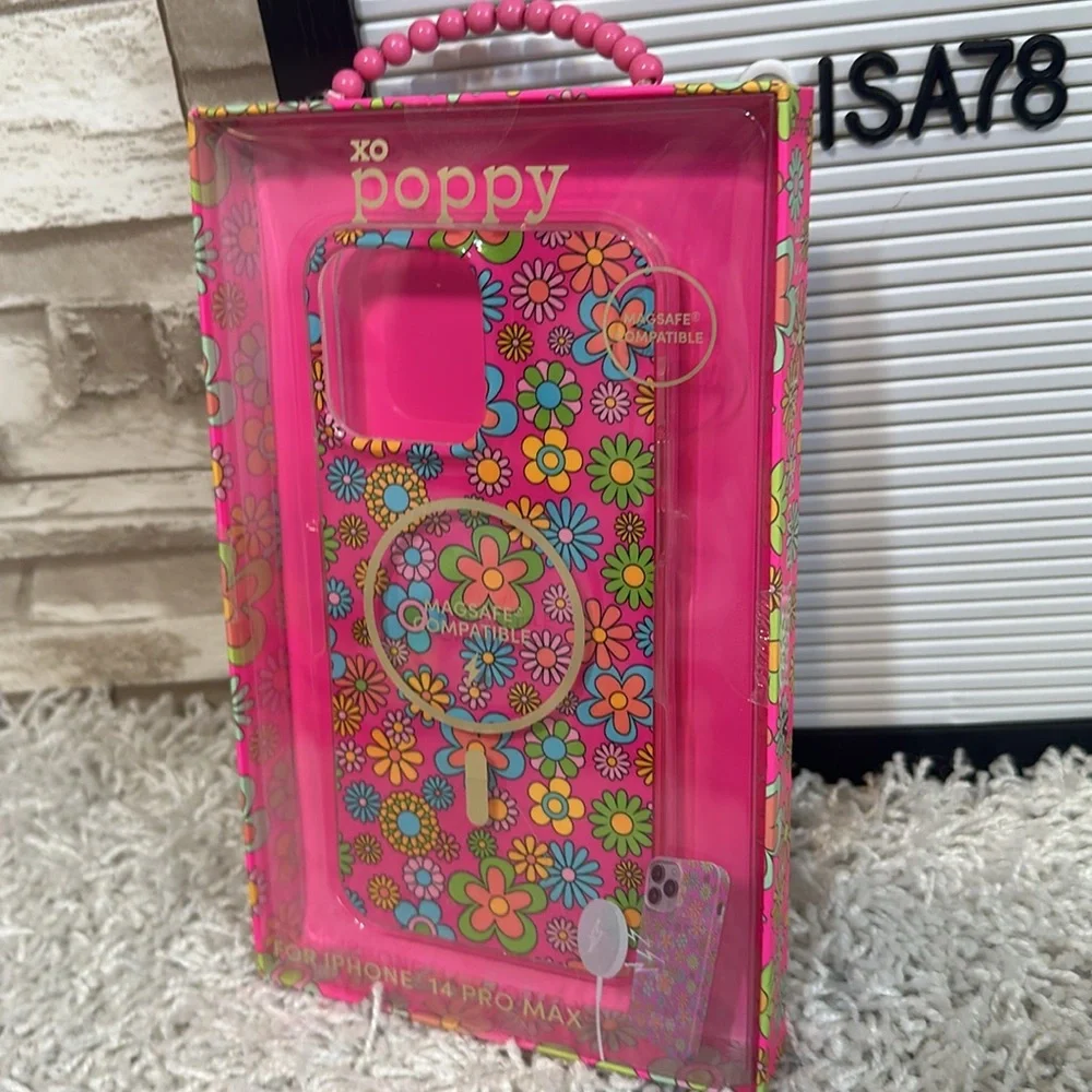 XO POPPY Floral 14 Pro max iPhone case